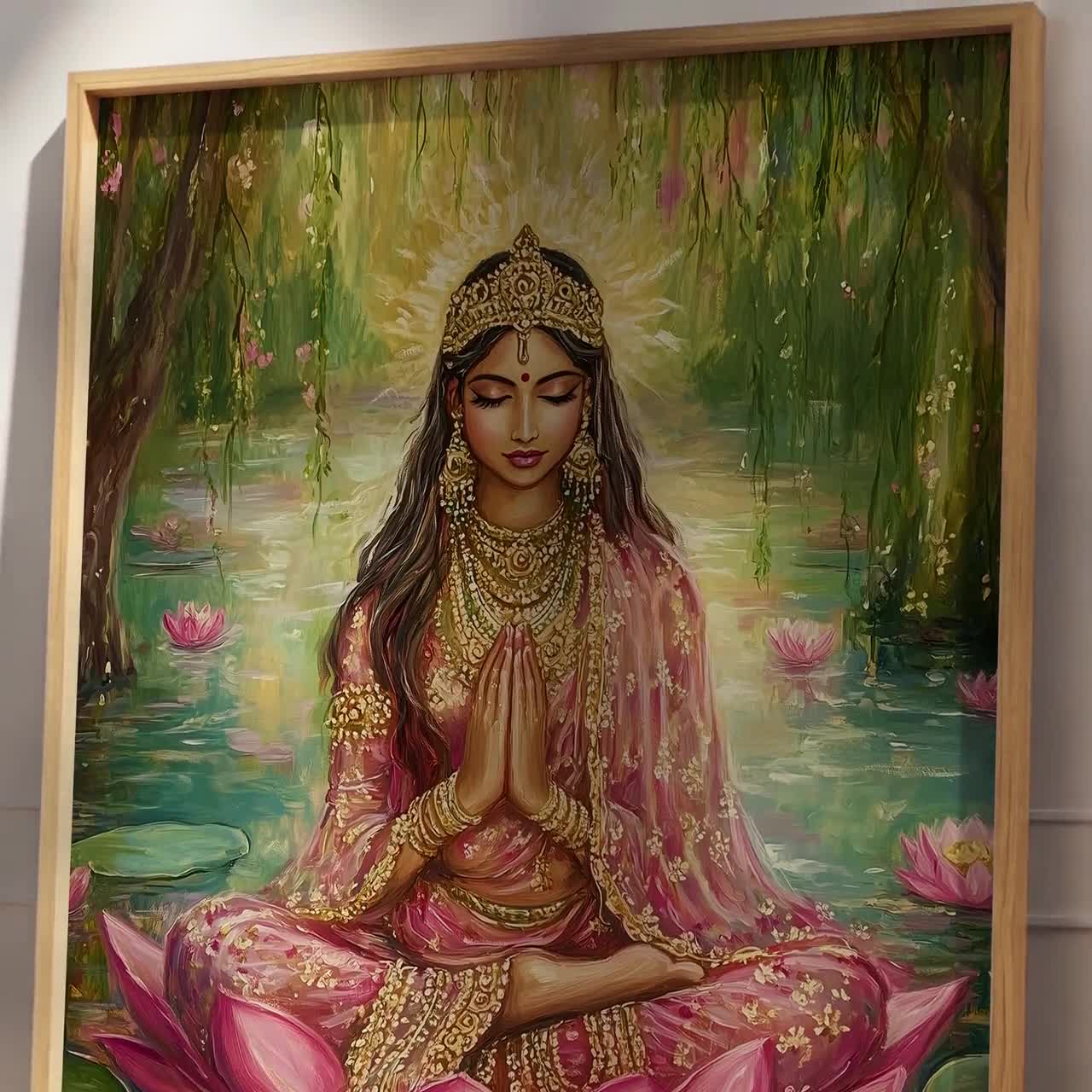 Lakshmi, Goddess of Wealth, Goddess Lakshmi, Lakshmi Art, Hindu