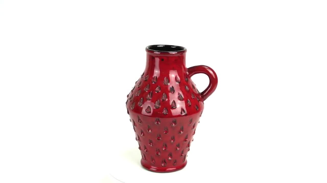 イタリア ミッドセンチュリー VASE fratelli fanciullacci イチゴ 装飾