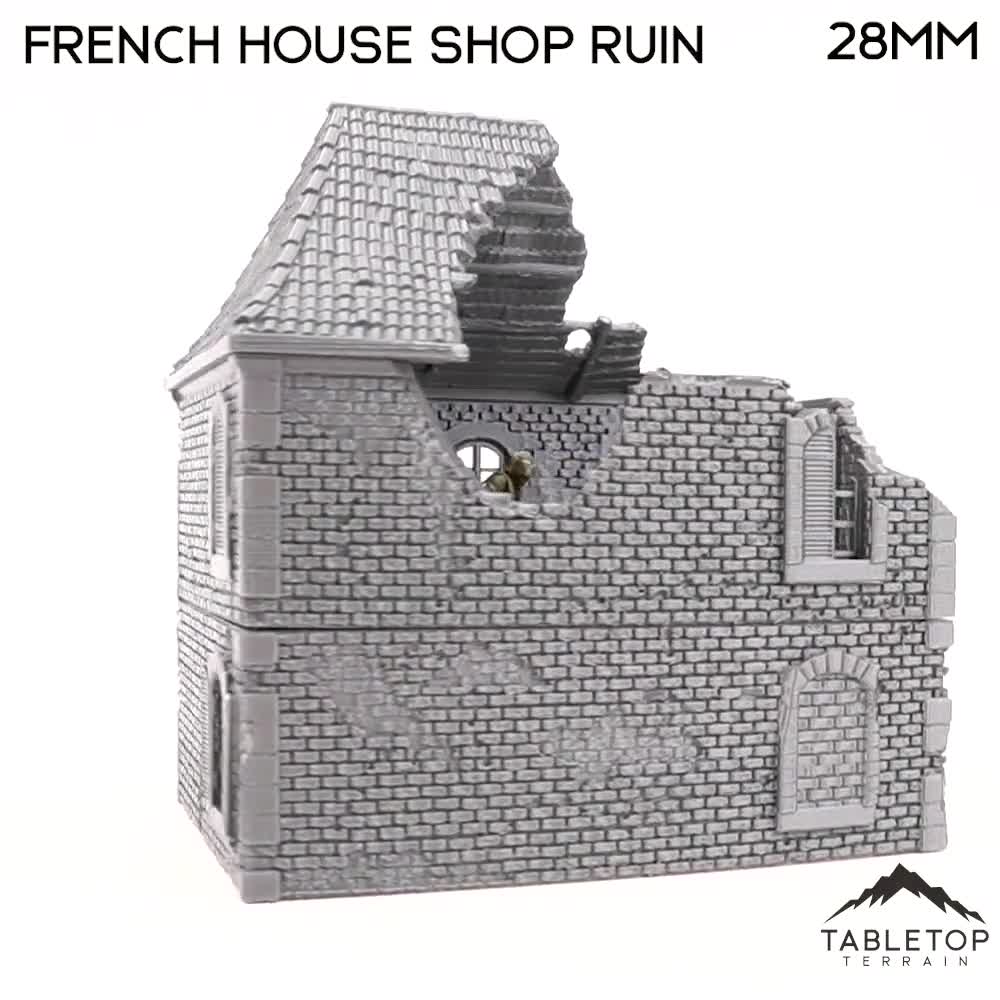 French House Shop Ruins - WWII Building