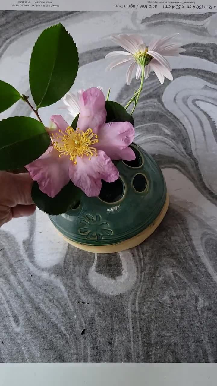 Handmade Ceramic Flower Frog