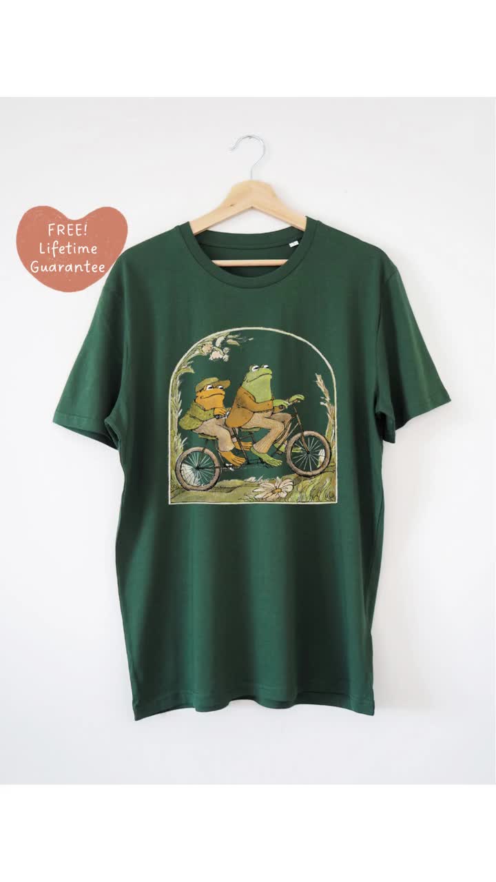 Frog and Toad Shirt lifetime Print Guarantee, Frog Shirt, Frog Gifts, Frog  and Toad Funny Shirt Classic Book T-shirt, Cottagecore Shirt 