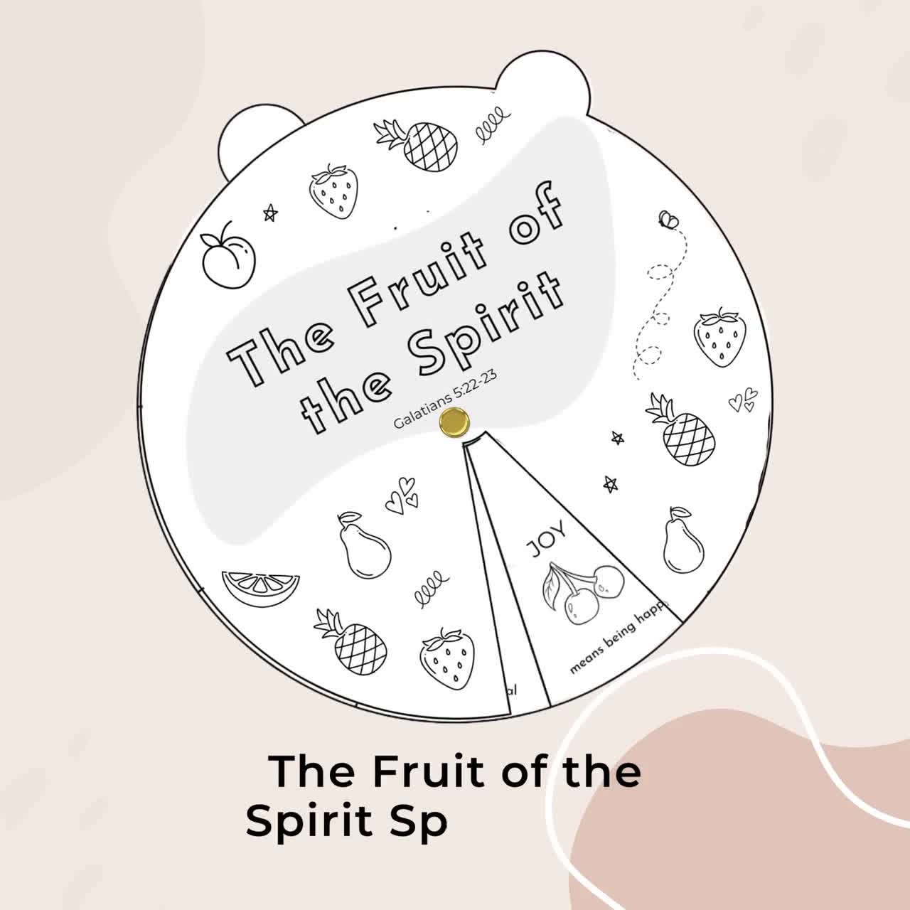 Fruit of the Spirit Printable for Kids, Spin Wheel Coloring Page Craft, Christian Church Verse Game, Religious Sunday School - Etsy fruit-of-the-spirit-printable-for-kids-spin-wheel-coloring-page-craft-christian-church-verse-game-religious-sunday-school-etsy