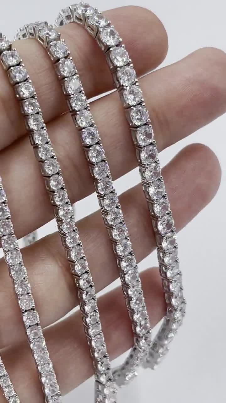 925 Sterling Silver Tennis Bracelet, 925 silver CZ Diamonds, Delicate  Bracelet, Diamond Bracelet, Diamond Minimalist Bracelet, Weding Gift