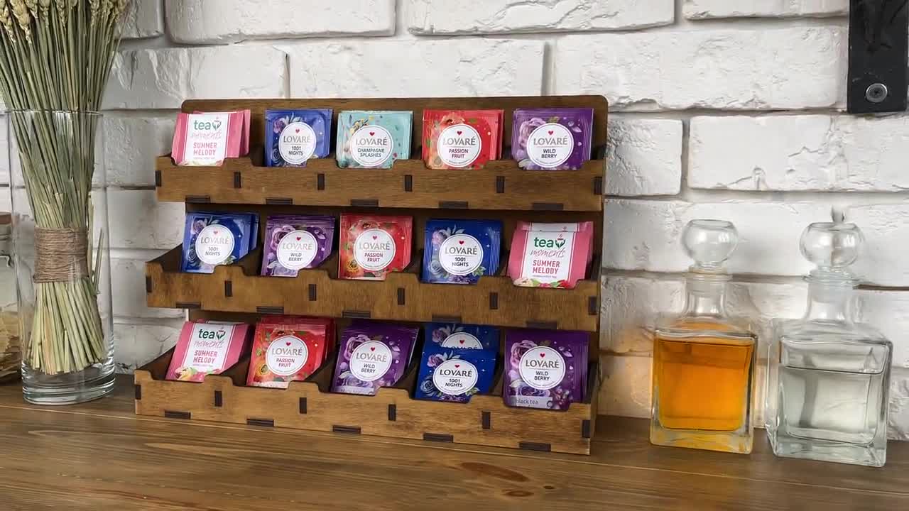 Caja De Almacenamiento Para Té - Organizador De Té - Modelo De