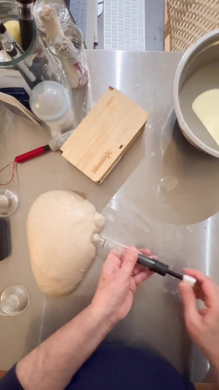 bloomX Sourdough Fermentation Tracker | Aliquot Jar + Bamboo Box | Dough Rise Tube for Artisan Bread | Mothers Day Gift video poster