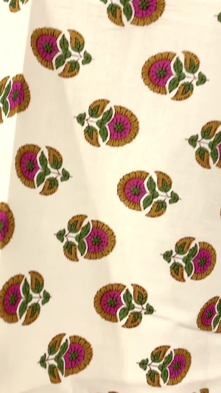 soft cotton dress fabric Dress Making Fabric Organic Cotton Clover Floral