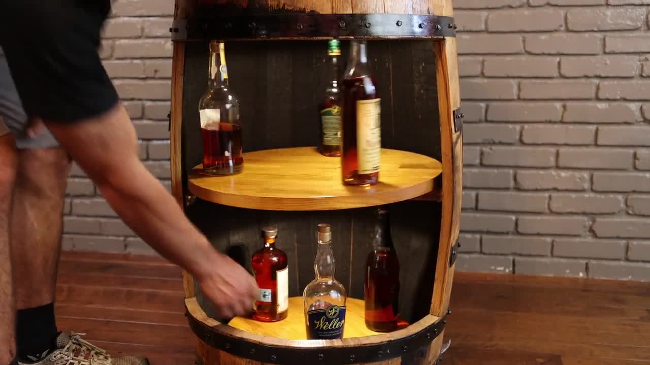 OAK WINE BARREL 1.5L Whisky Barrel Dispenser For Noble Wine, Brandy