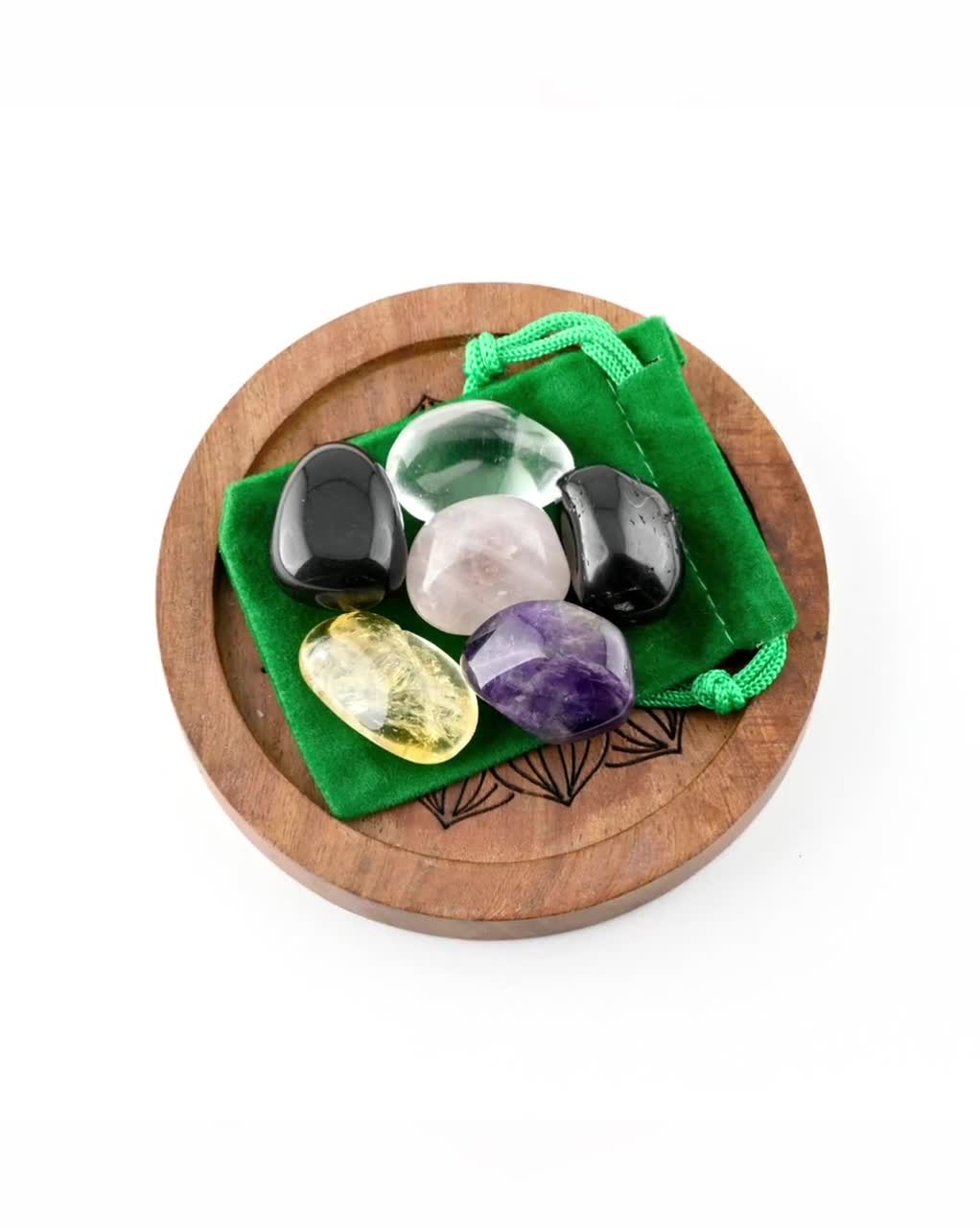 House Protection Crystal Set, Home Energy Shield Gift for Crystal