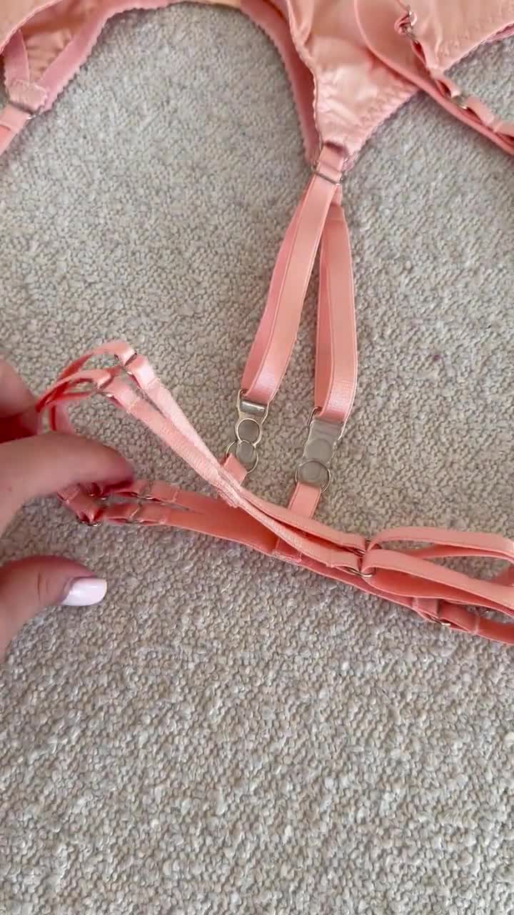 Garter lingerie set, Shelf bra open support set, Satin bikini g strings  micro for women, Suspender belt lingerie, Open cupless bra