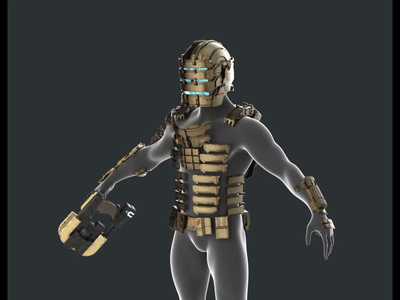Dead Space Remake Isaac Clarke Full Body Wearable Armor 3D model 3D  printable