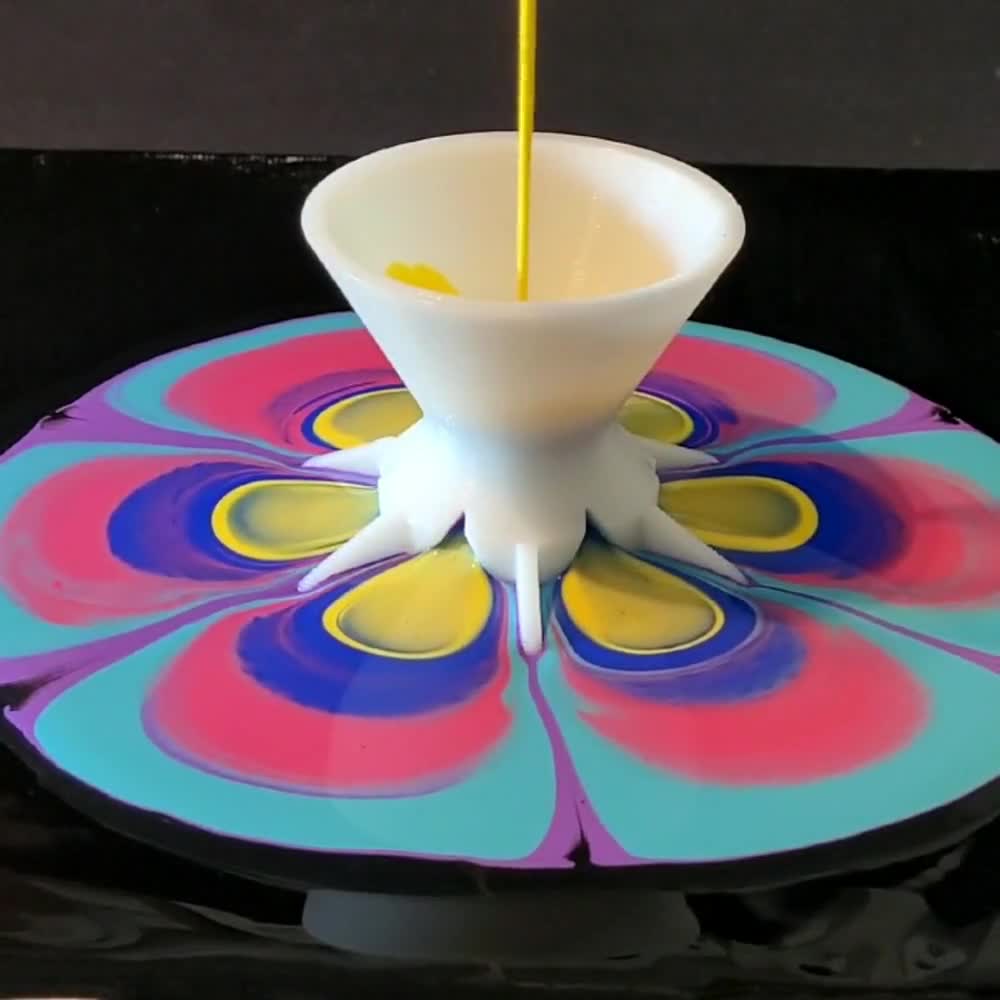 Paint Pouring Split Cup for Acrylic Painting Pouring Mini 7-Leg