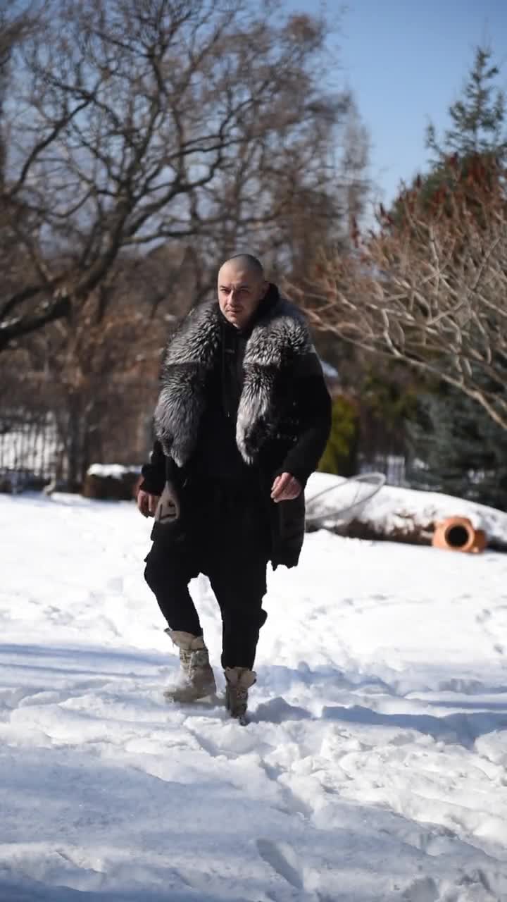 Mens Fur Collar Alpaca Wool Sweater, Mens Alpaca Cardigan