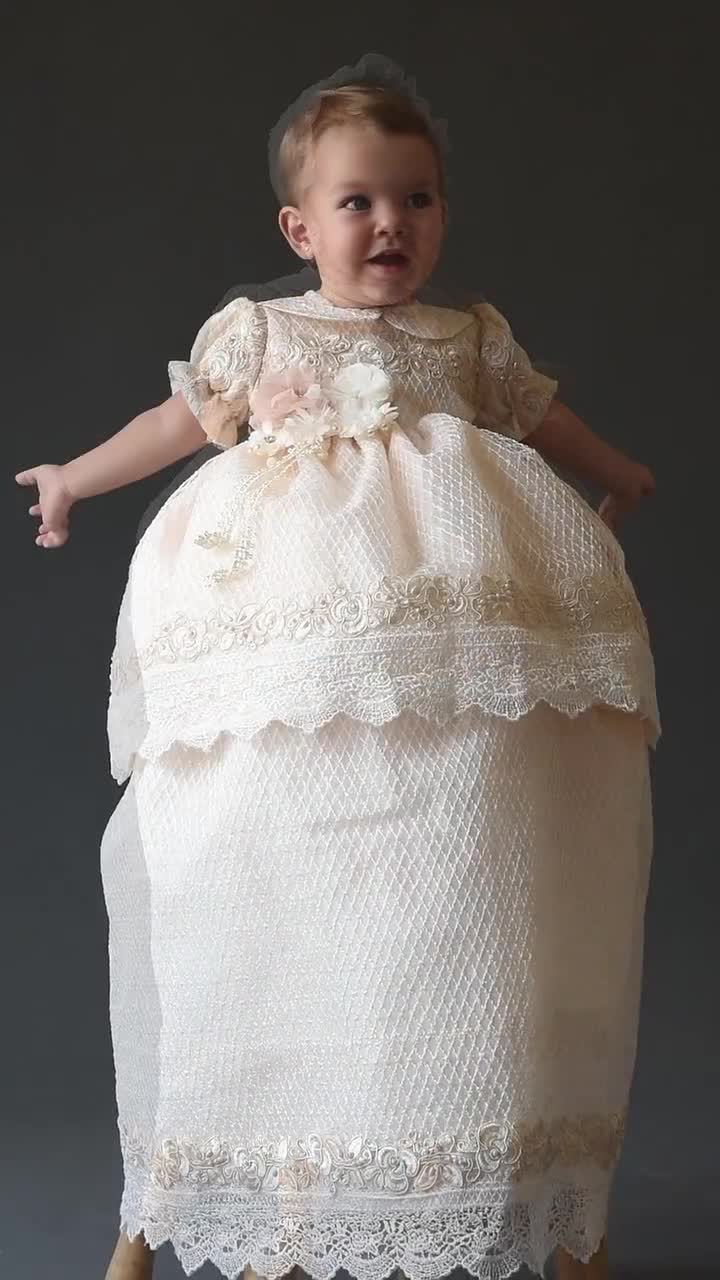 Baby Infant Lace Dress, Girls Baptism Outfit, Lace Christening Gown, Lace Baptism  Dress, Baptismal Gown, Baby Lace Dress, Baby White Dress - Etsy Hong Kong