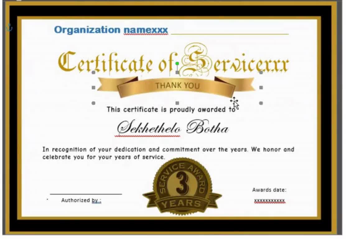 4 Years Loyalty Award • Minimal Gold-Frame Certificate video poster