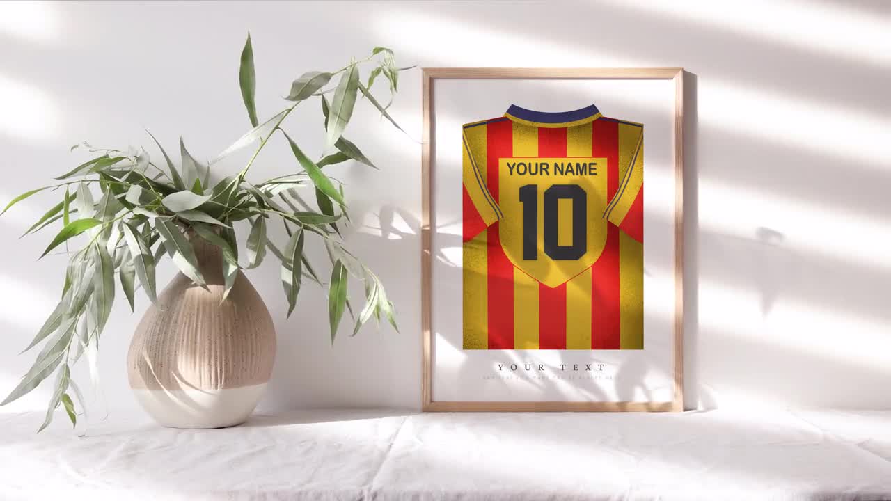 Gheorghe Hagi Shirt Poster Galatasaray 99/00 Retro 