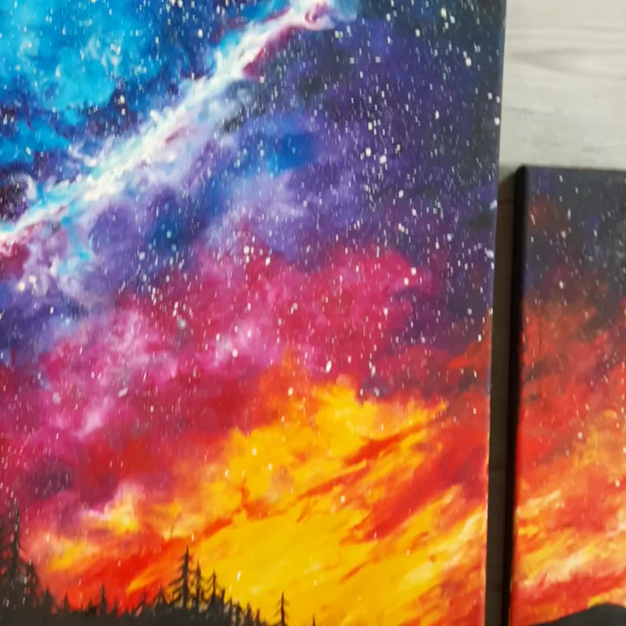 Wonderful Artist Painting Fantasy Galaxy with Magical Pen Yoga Mat by CYC  Studio - Pixels