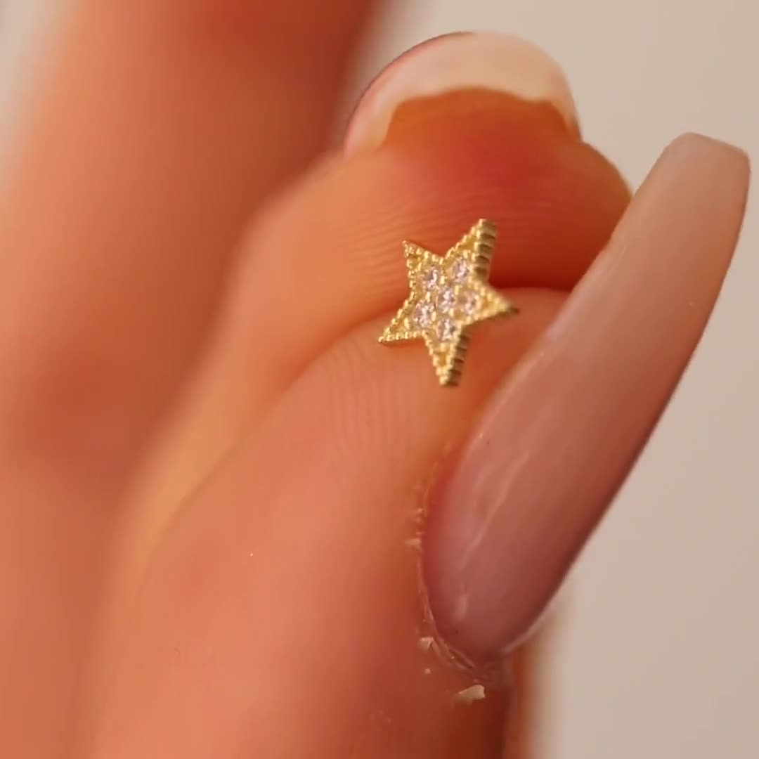 STARJEWELEYK10ピアスMOON&SUNPIERCEDEARRINGS STARJEWELEYK10ピアス