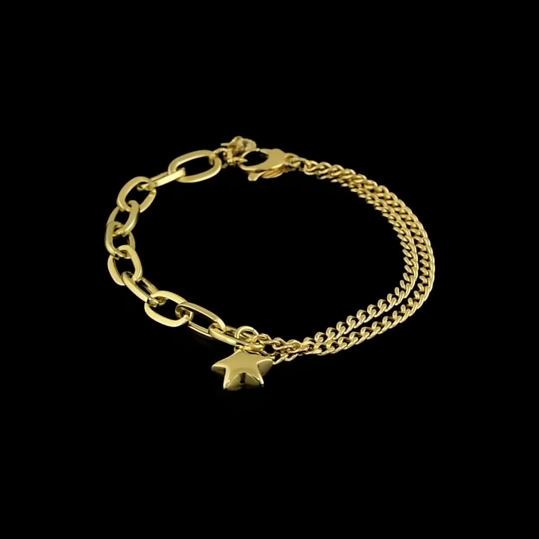 Build Your Own Gold & Rose Charm Bracelet, Handmade Jewelry