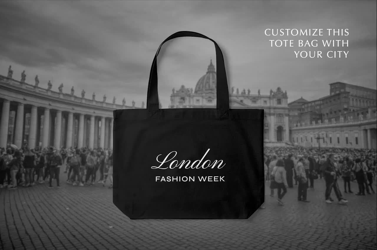 London fashion sale week tote bag