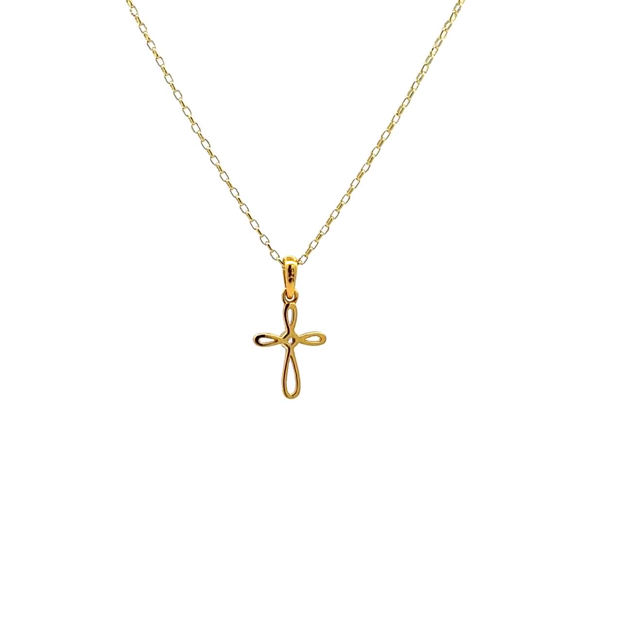 Zea Infinity Cross Necklace (Gold) | Lazada PH