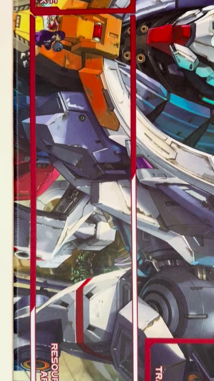 Playmat Gundam Card Game - Gundam Gquuuuuux Gms-k Fred - 24