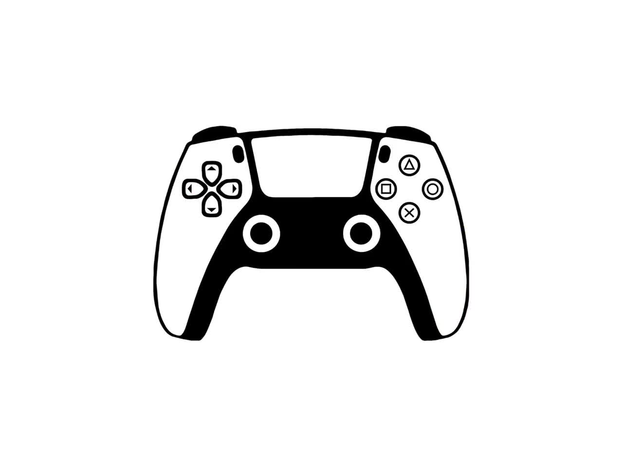 P5 Game Controller SVG: Cricut \u0026 Silhouette Cut Files (digital Download) -  Etsy, image size:1280x960
