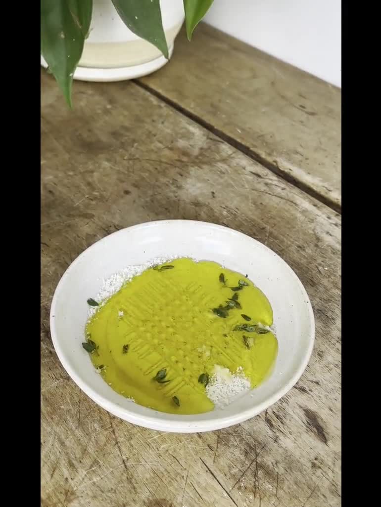 garlic grater plate in moss – Hamlet Pottery