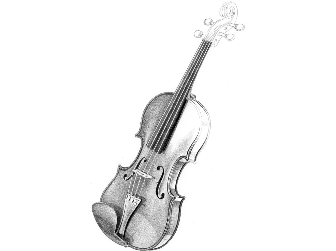 How to Draw a Violin: 15 Steps (with Pictures) - wikiHow
