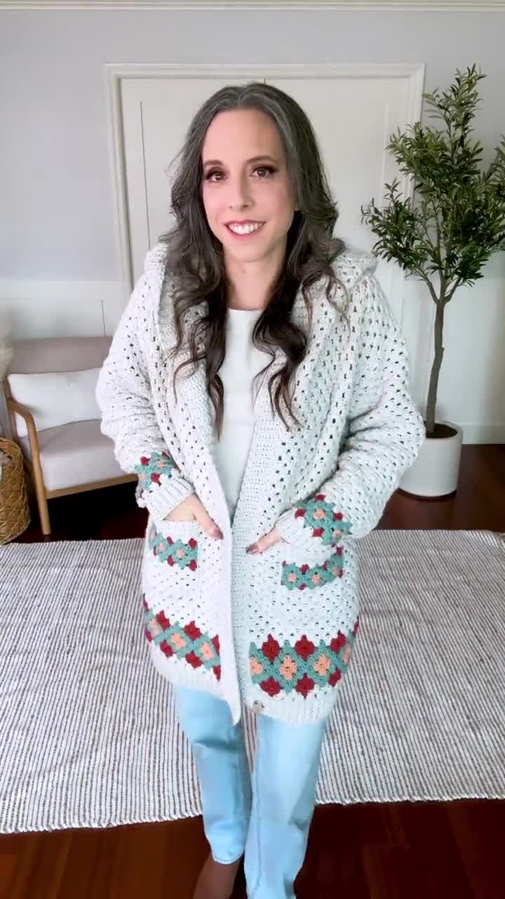 Prancing flower cardigan store
