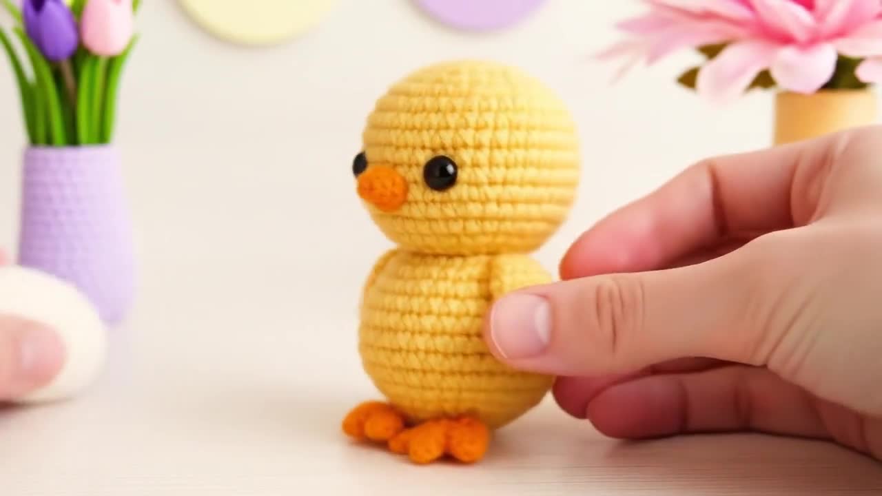 アミグルミのひよこの編み図 - プロフェッショナルなPDFチュートリアル