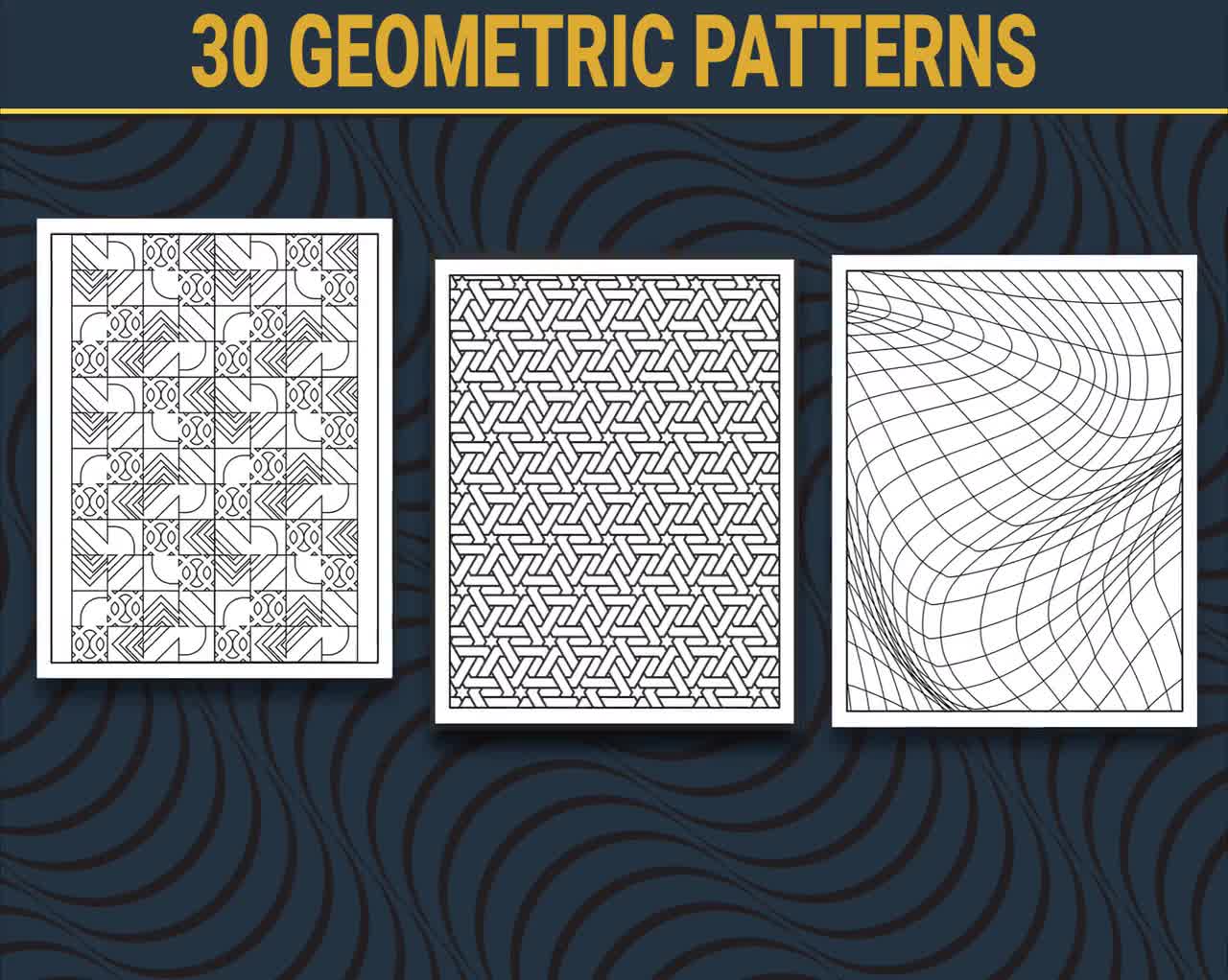 Jiyel's World Coloring Book: Geometric and Abstract Patterns: 30+ Shapes  and Patterns Big Coloring Book for Adults Perfect Gift Coloring Book Shapes