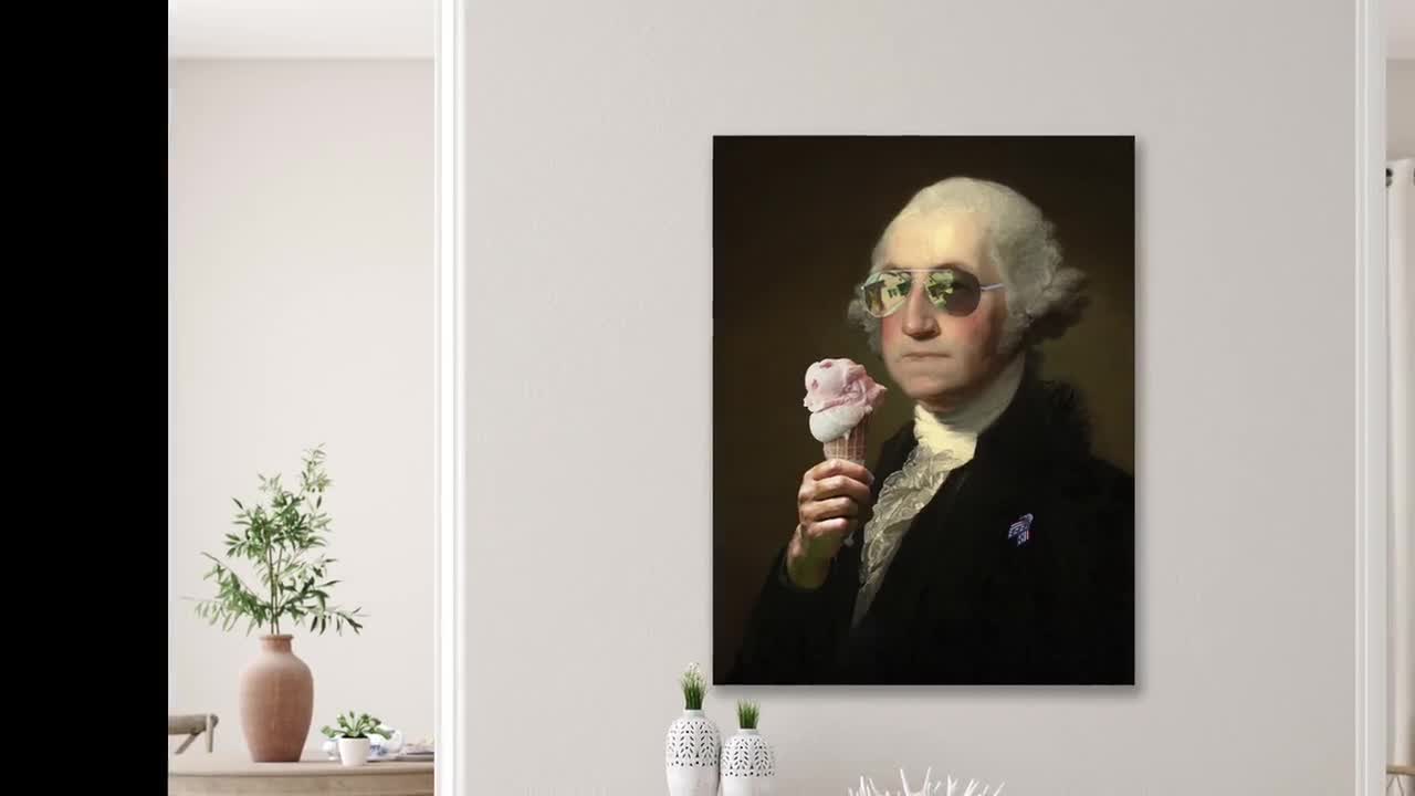 George Washington - Funny, Nerdy History Gifts - USA, America Art Board  Print for Sale by STYLESYNDIKAT