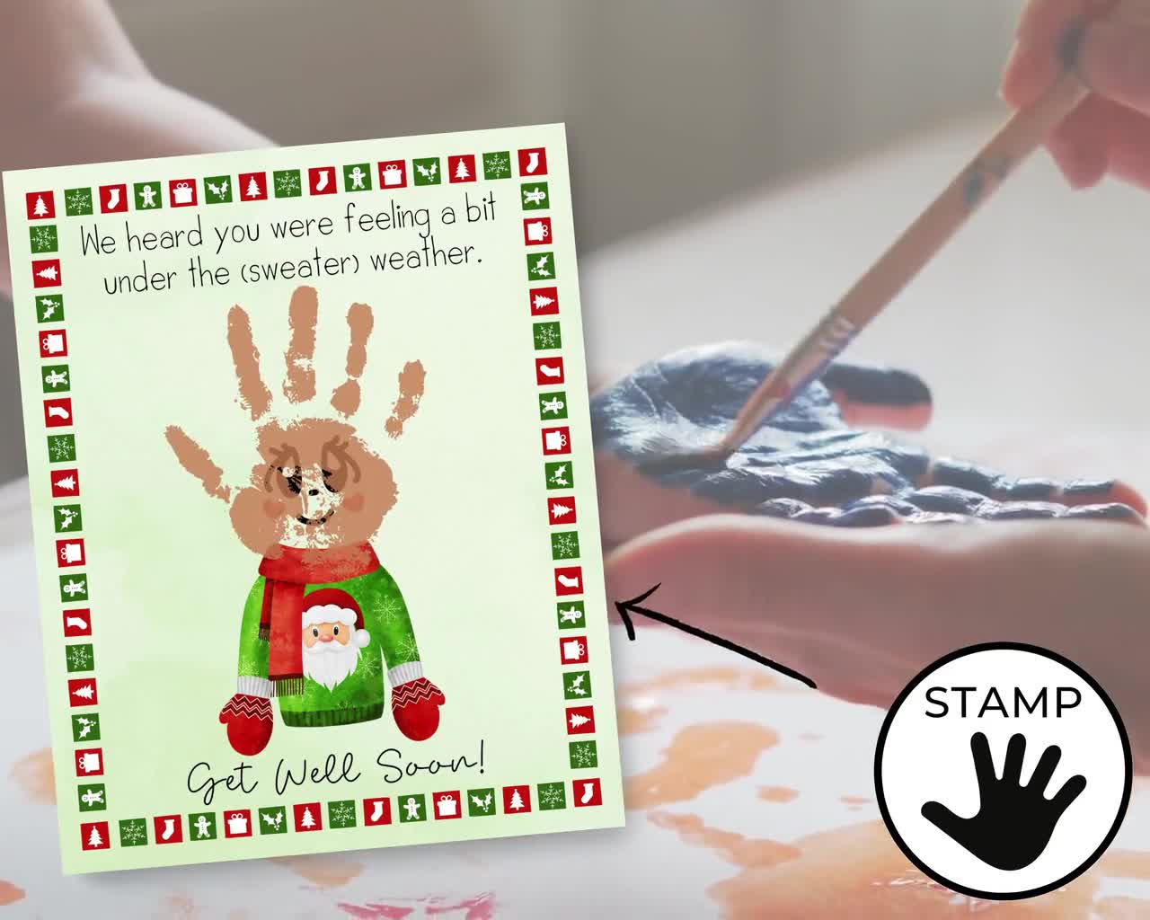 Get Well Card Christmas Printable Get Well Card Christmas Printable