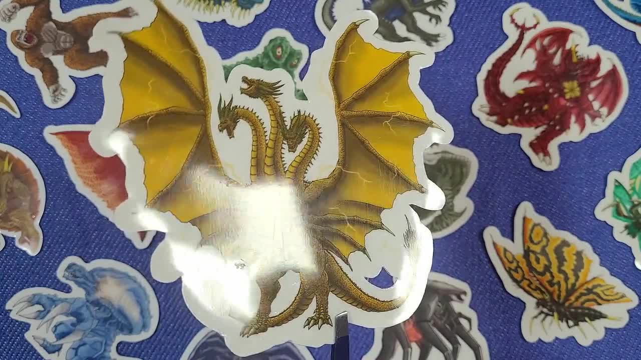 キングギドラ - ゴジラシリーズ ビニールステッカー - Etsy 日本