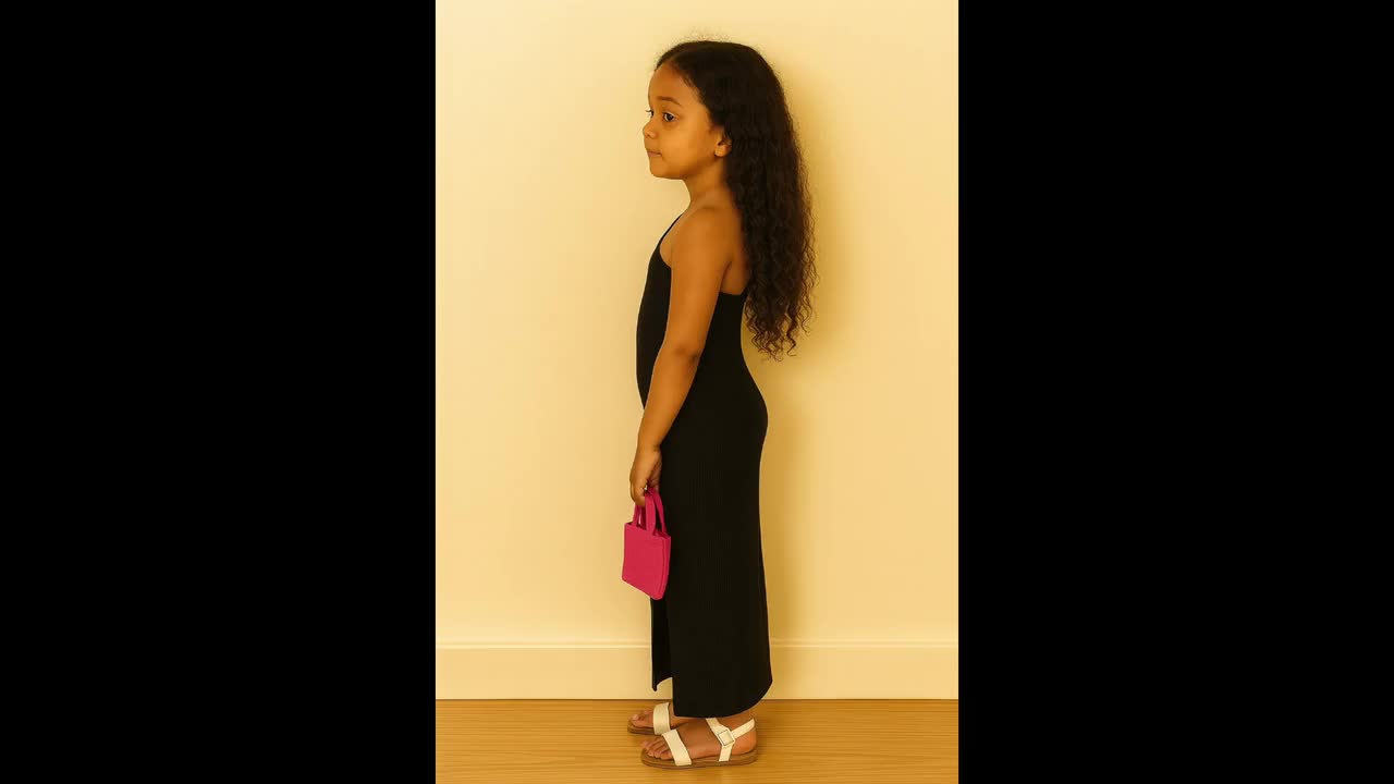 Girl's One Shoulder Maxi Dress Sewing Pattern (1Y-8Y) (PDF Pattern)
