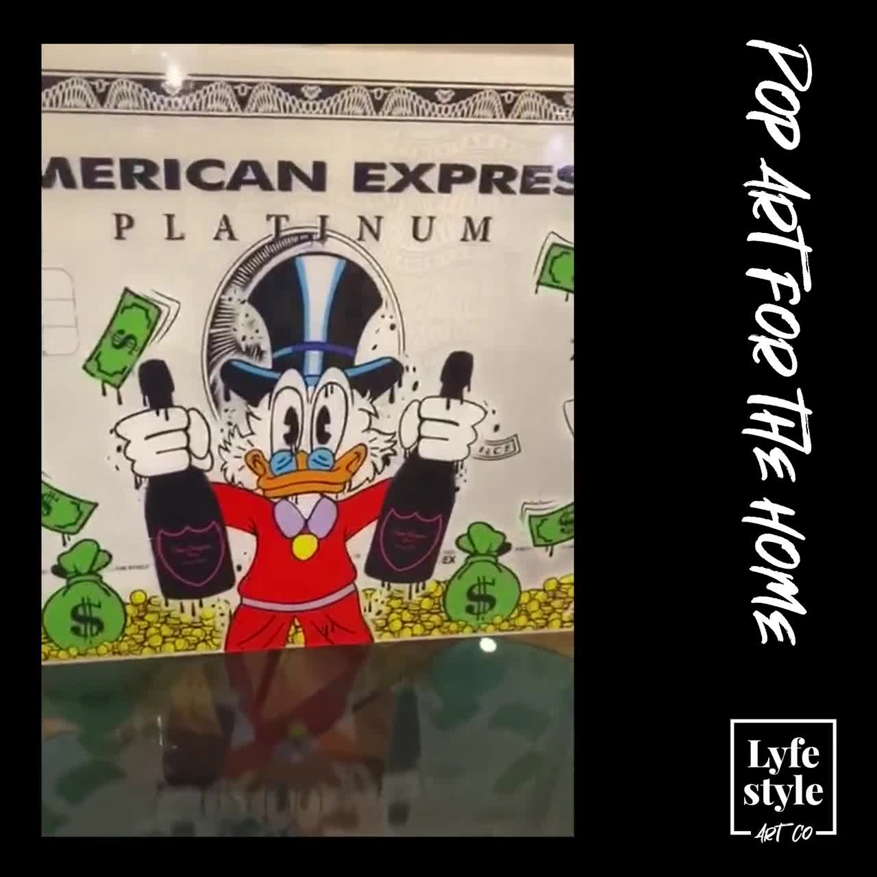 Rolex X Scrooge Mcduck GLASS EFFECT Alec Monopoly Inspired -  UK