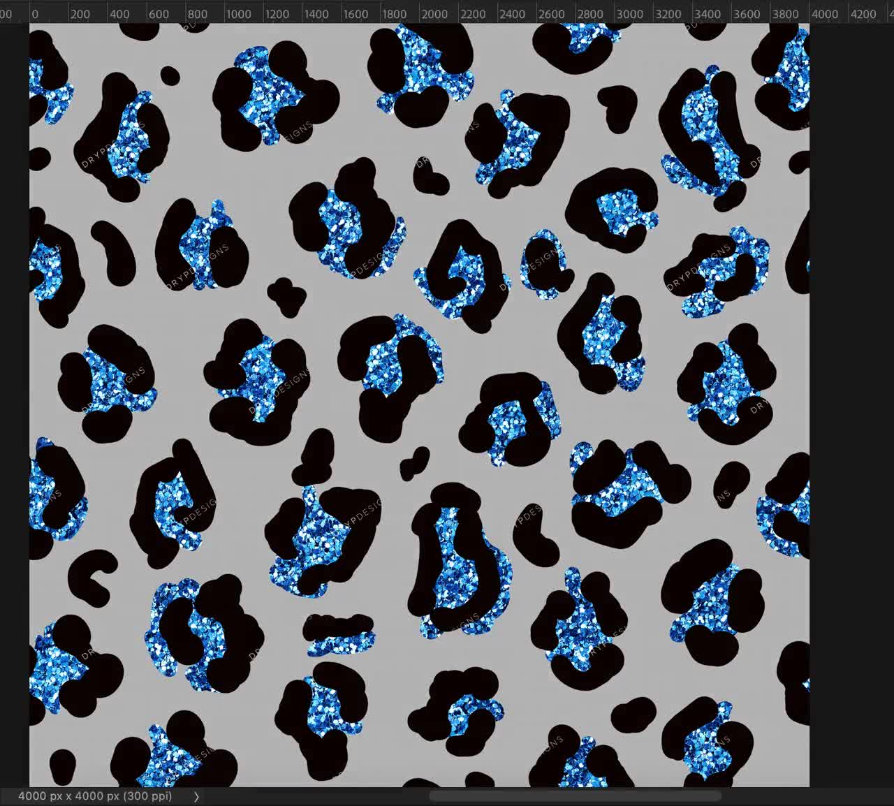 Glitter Leopard Print PNG Bundle Seamless Pattern Overlay