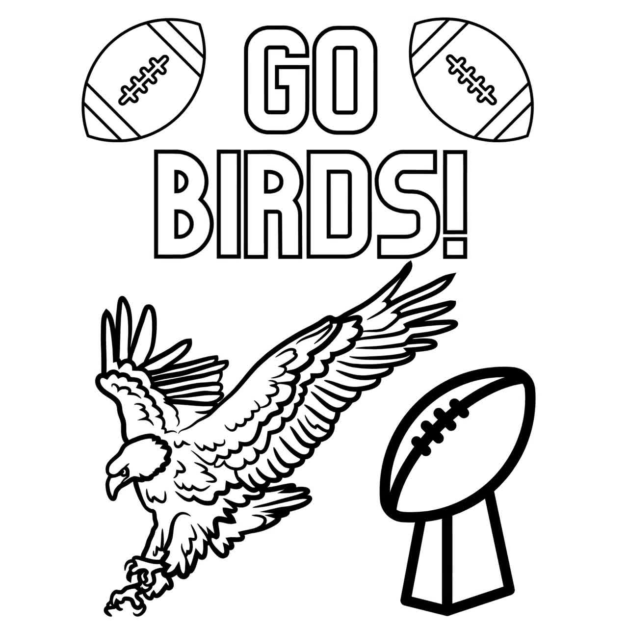 Free Printable Philadelphia Eagles Coloring Pages - Philadelphia Eagles  Coloring Pages - Coloring Pages For Kids And Adults