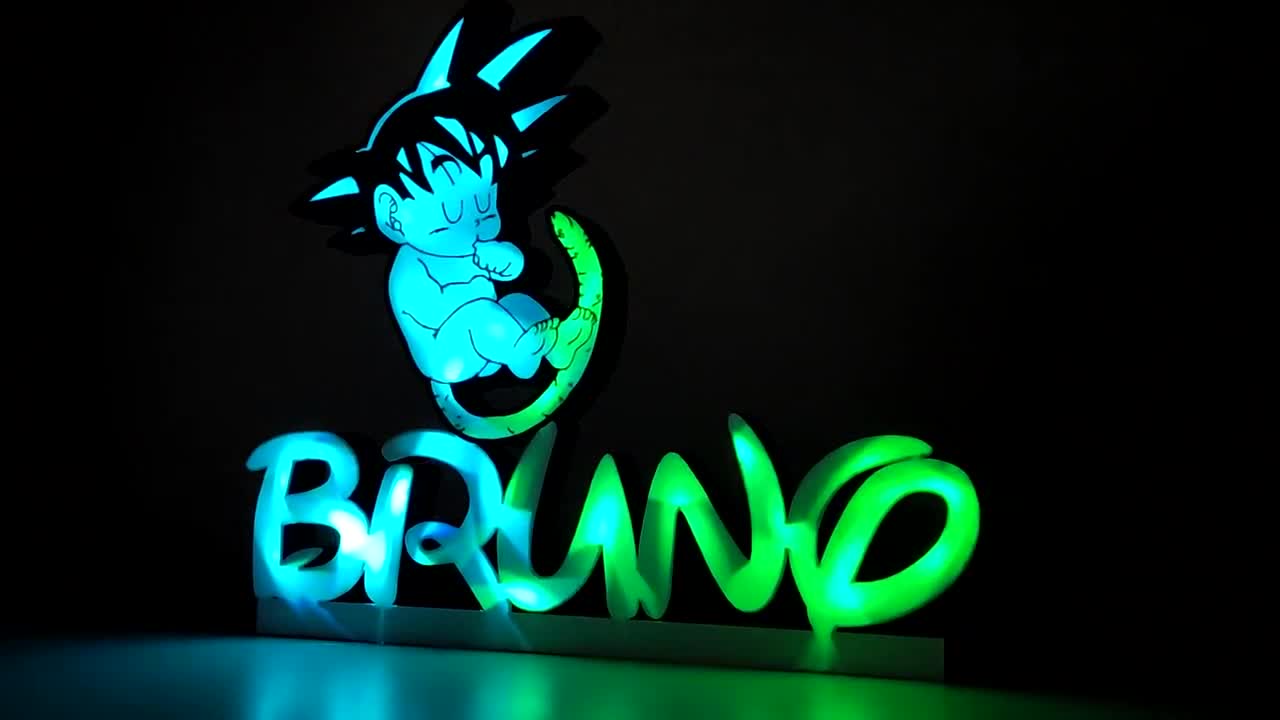 Lámpara LED 3D con diseño de Vegeta - Dragon Ball