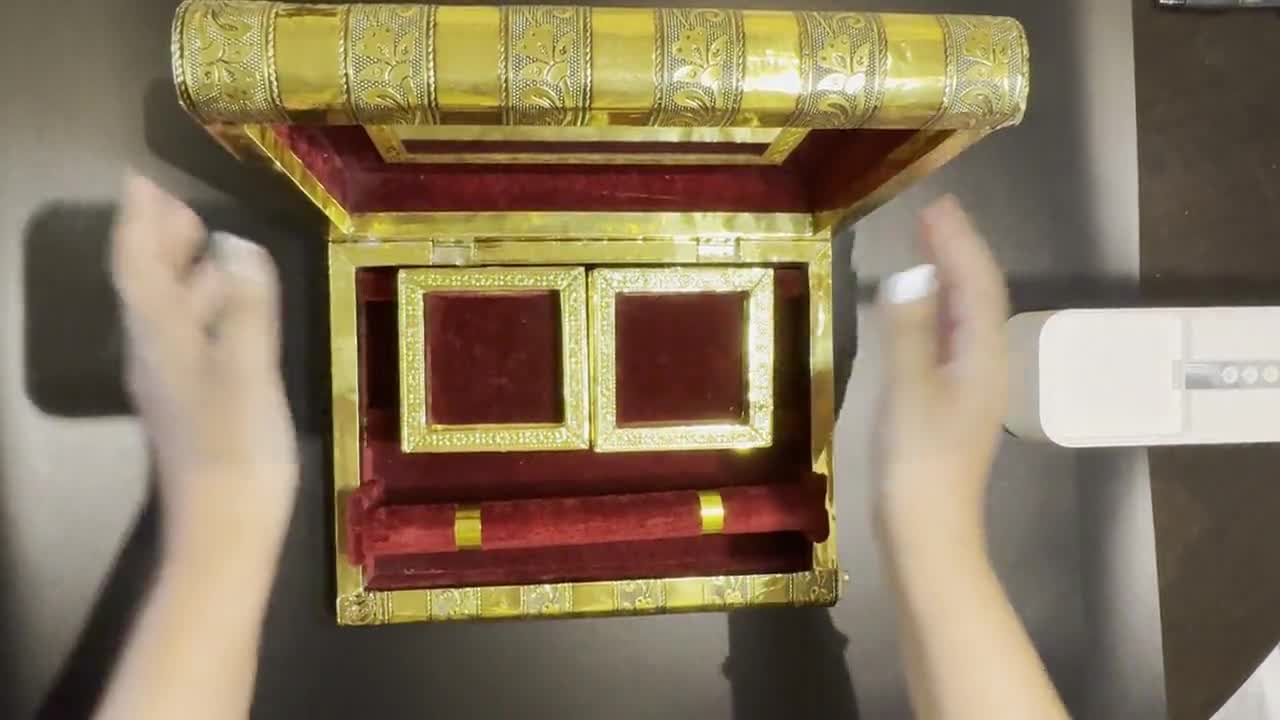 Regal Peacock Jewelry Box