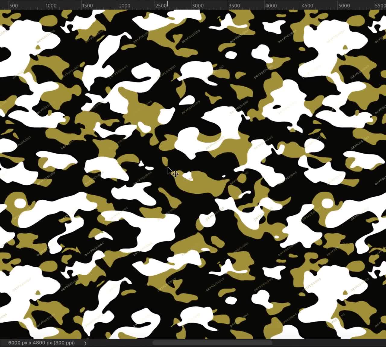 Black White Gold Camo Seamless Background Pattern Military