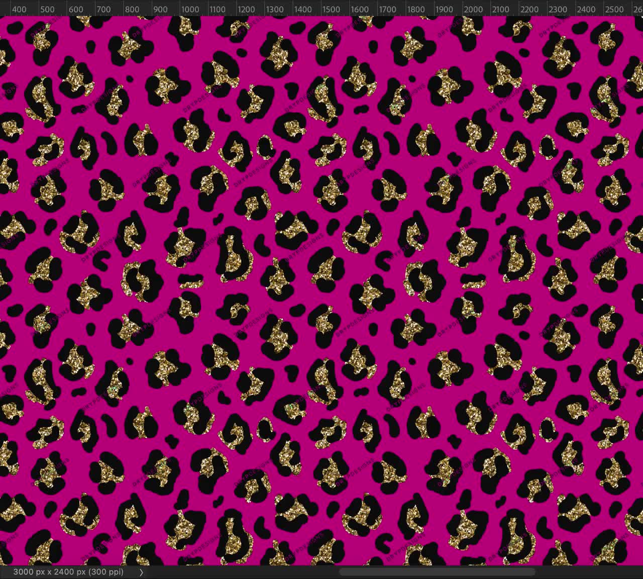 Pink Gold Glitter Leopard Print Seamless Digital Paper Background Pattern  PNG Digital Download File -  Australia