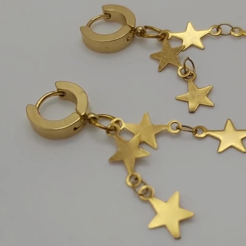 Pendientes Gold Star para tapones para los oídos Loop, soportes de