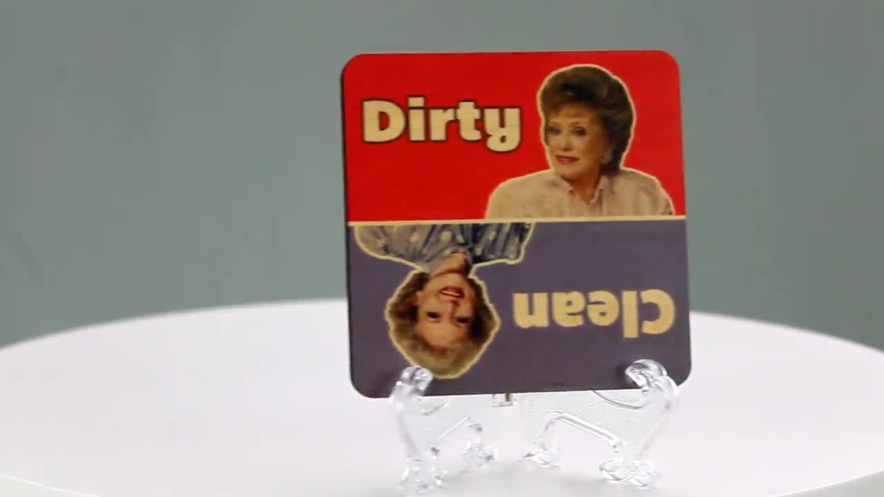 Blanche Rose Dirty Clean Dishwasher Magnet, Golden Girls Funny Fan Gift  Idea