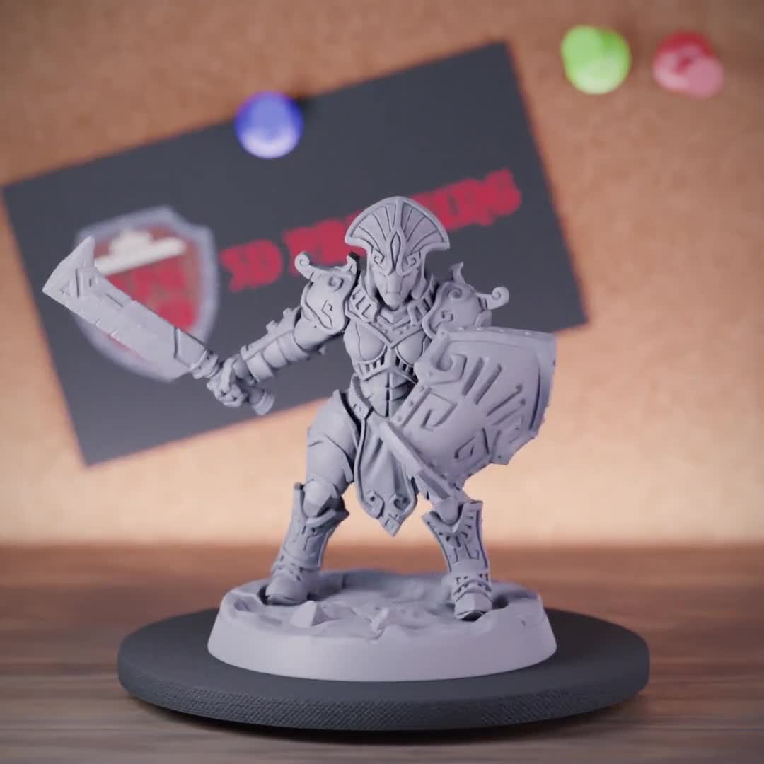 Golem Guard Miniature Dungeons and Dragons Mini RPG Tabletop