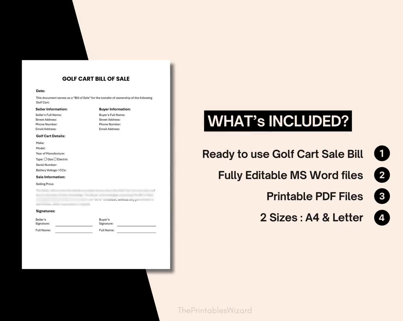 editable-golf-cart-bill-of-sale-template-printable-pdf-word-easy-to-use-form-for-used-golf-carts-golf-cart-sale-agreement-contract-etsy for Free Printable Bill Of Sale For Golf Cart Editable Golf Cart Bill of Sale Template | Printable PDF & Word | Easy-to Use Form for Used Golf Carts | Golf Cart Sale Agreement Contract - Etsy for Free Printable Bill Of Sale For Golf Cart