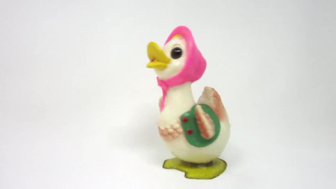 VINTAGE MECHANICAL WADDLING DUCK ALPS JAPAN ~ ORIGINAL BOX