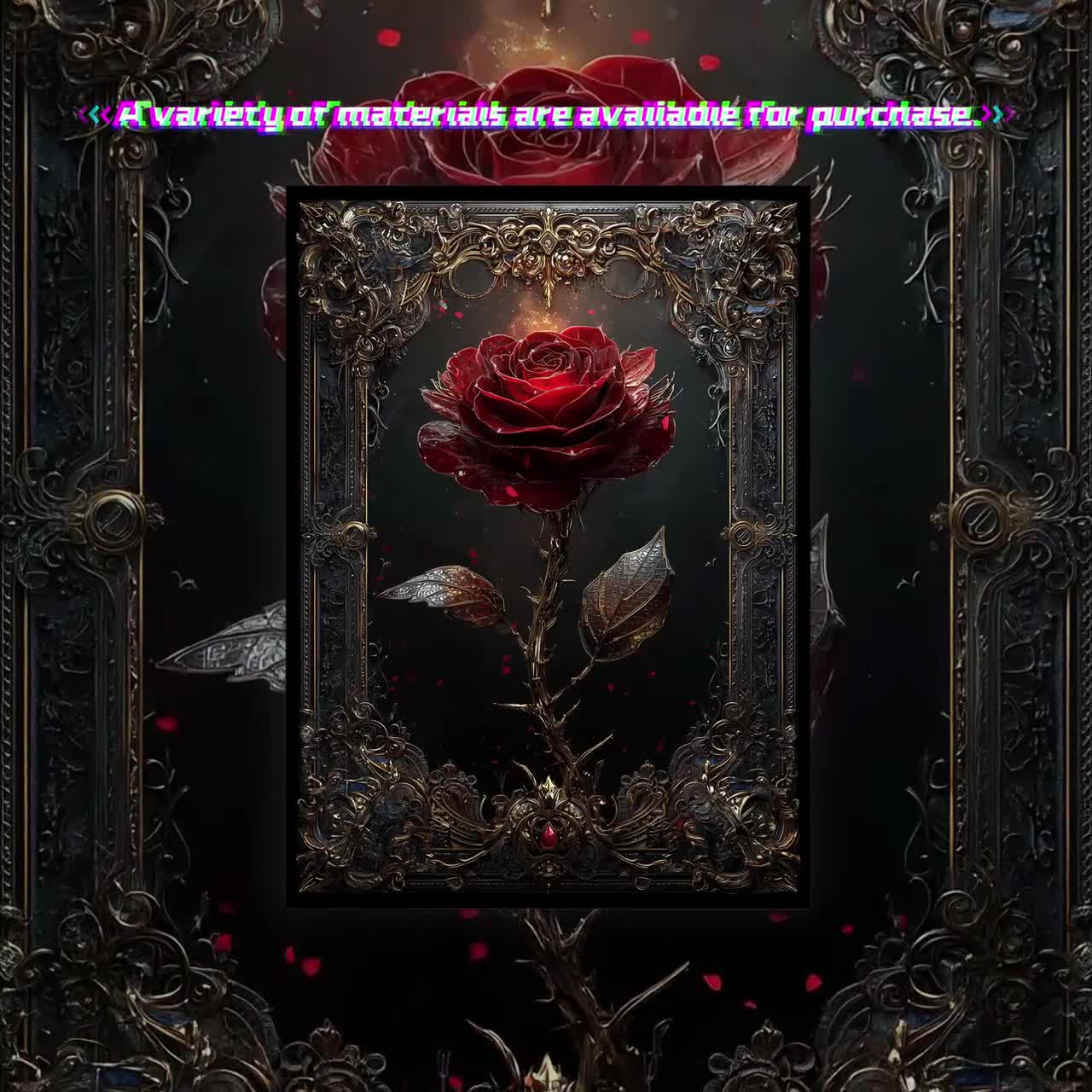 MTG Sleeves,TCG sleeves,tcg card sleeve,Gothic Rose Card Sleeves,Top  Quality and Detailed Art Sleeves,Game Card Sleeves,Gift for gamer