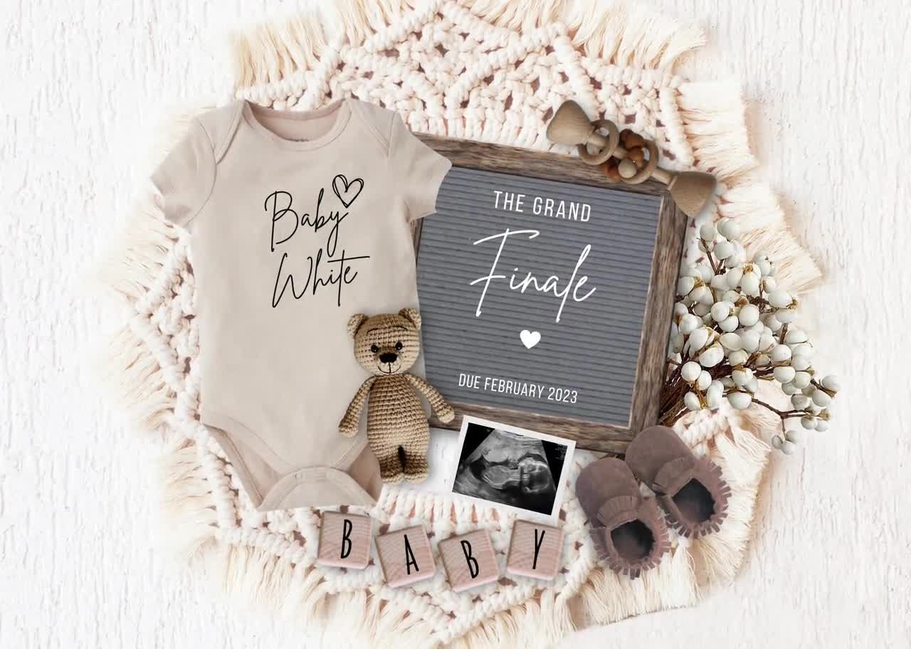 Tie Breaker Pregnancy Announcement Digital Boho Baby -   Digital baby  announcement, Pregnancy announcement, Baby announcement pictures