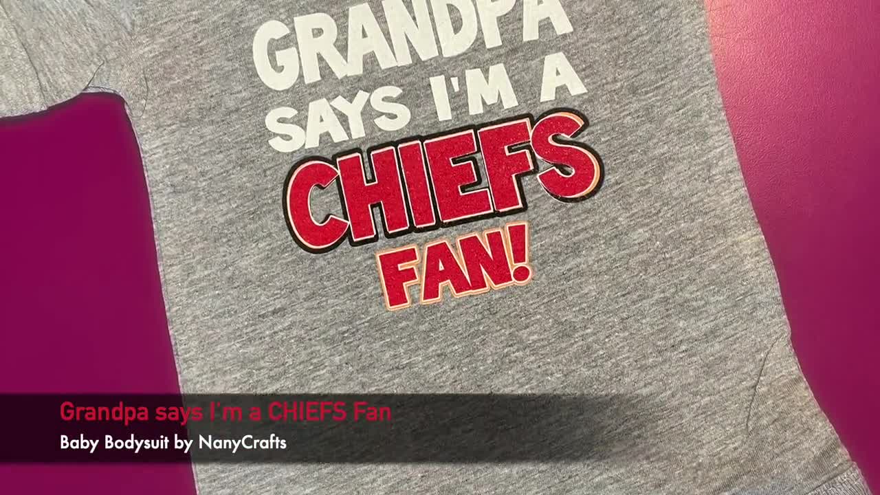  NanyCrafts Kid's Grandpa says I'm a Cubs Fan T-Shirt 6